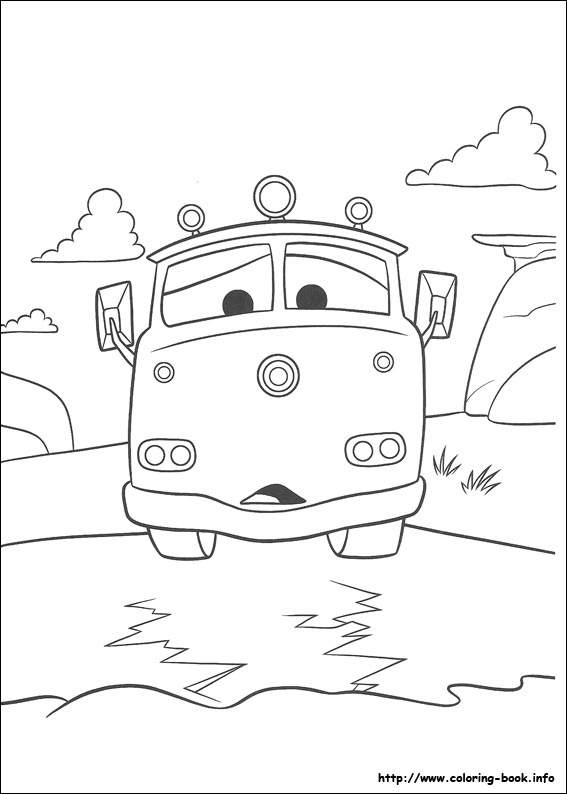 Plansa de colorat cu Cars pixar 31 159